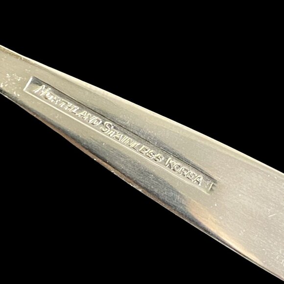 American Indiana Glass Clear Crystal Sauce Dressing Set with Stainless Server - Picture 4 of 5